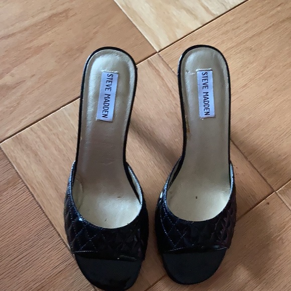 Steve Madden High-heeled Open Toe Slippers - Picture 2 of 8